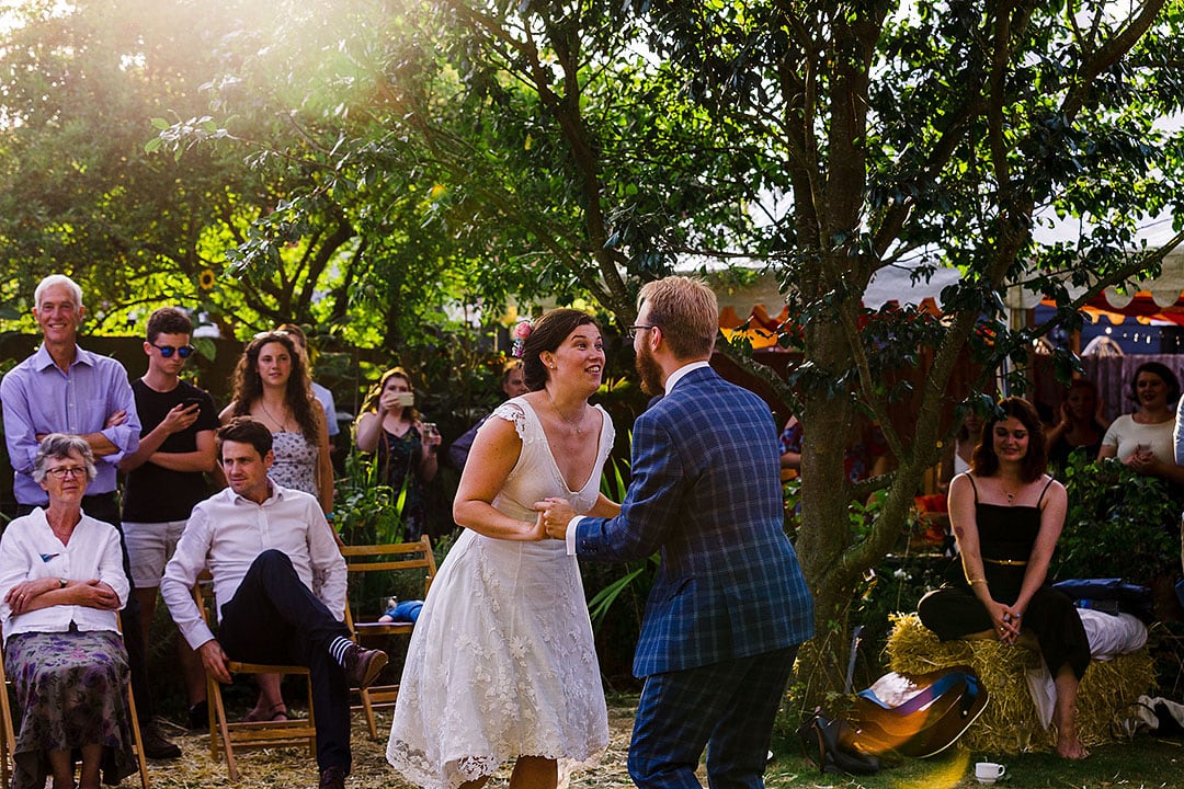 Garden wedding photographer