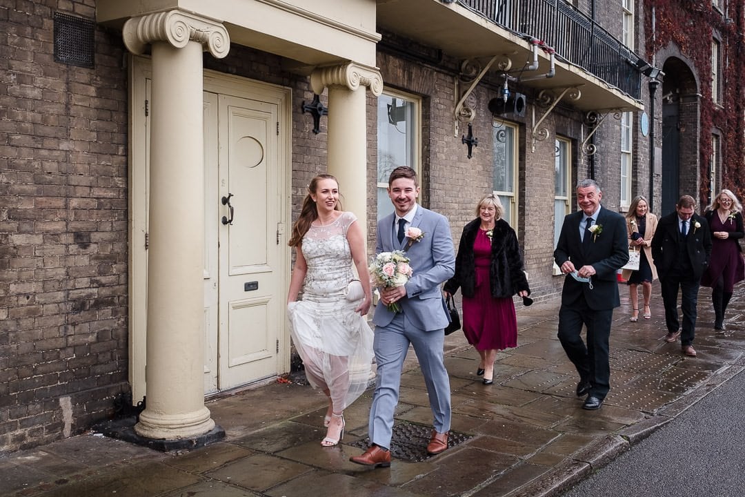 Covid wedding, Bury St Edmunds, Suffolk