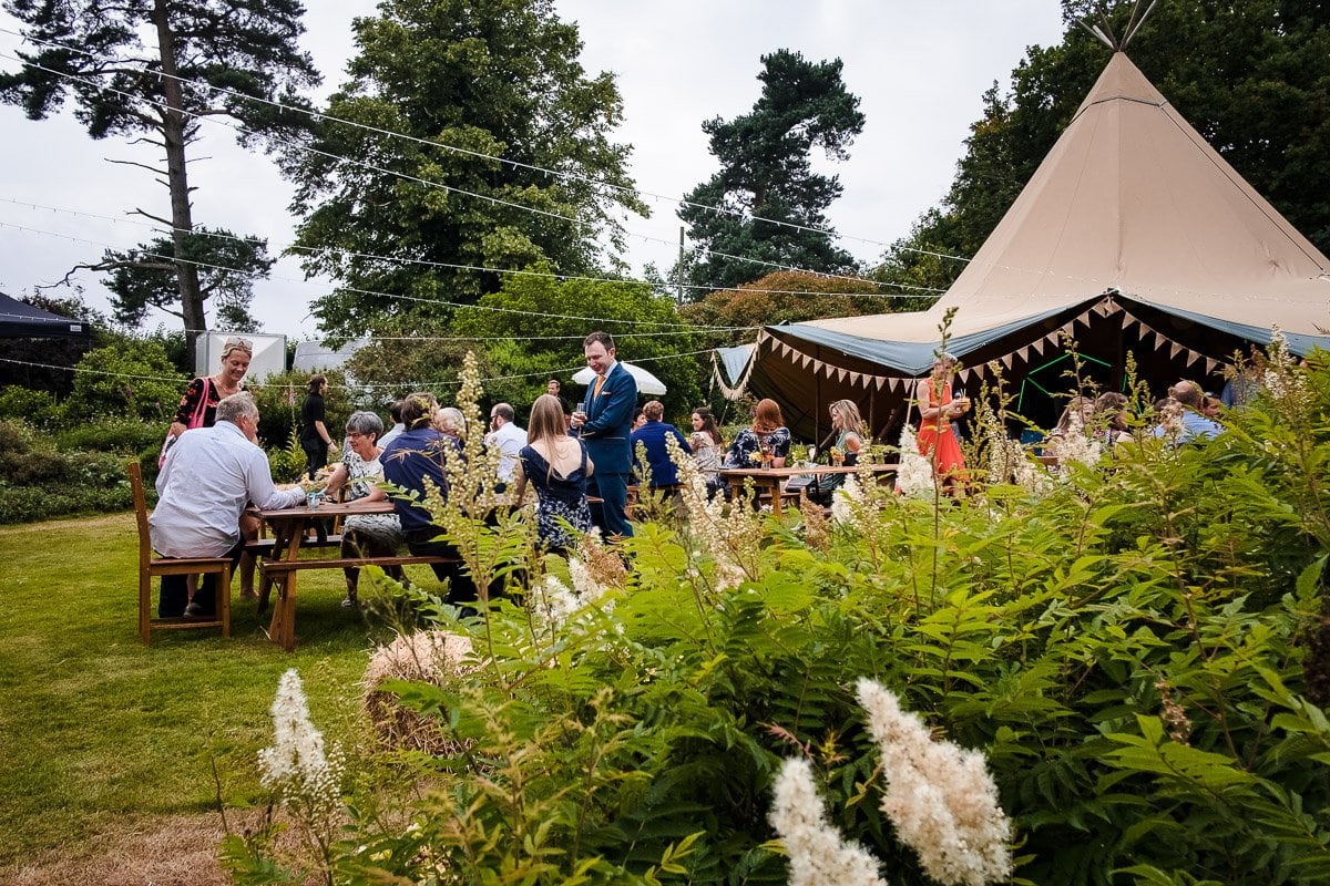 Garden wedding photography