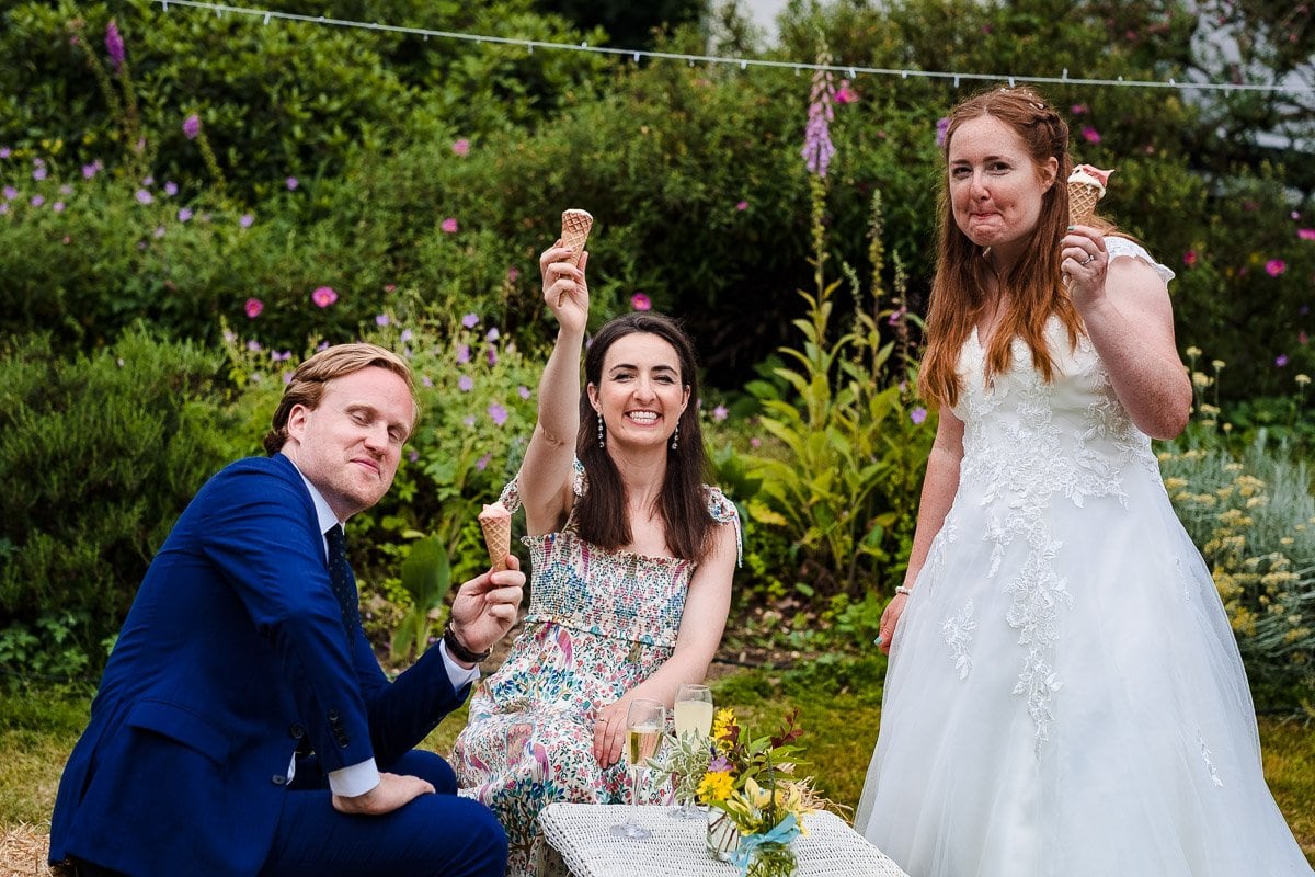 Garden wedding photography